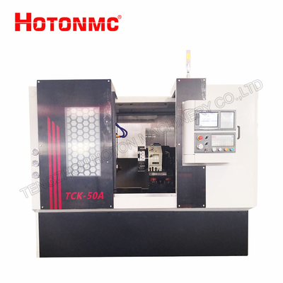 Il CNC del letto di inclinazione di TCK50A lavora il CNC al tornio Mini Metal Lathe Machine Manufacturer TCK50A del tornio di CNC