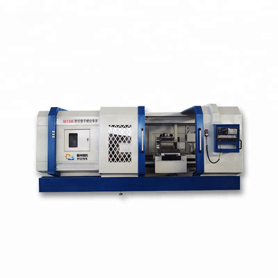 Factory CNC Flat Bed Pipe Threading Metal Lathe With Bar Feeder